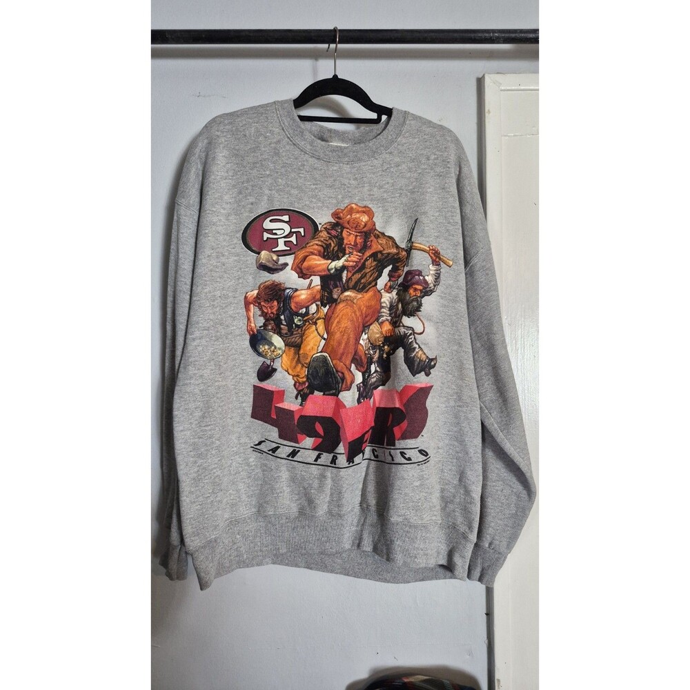 RARE HTF Vintage San Francisco 49ers Lee Sports Crewneck XL retro football merch